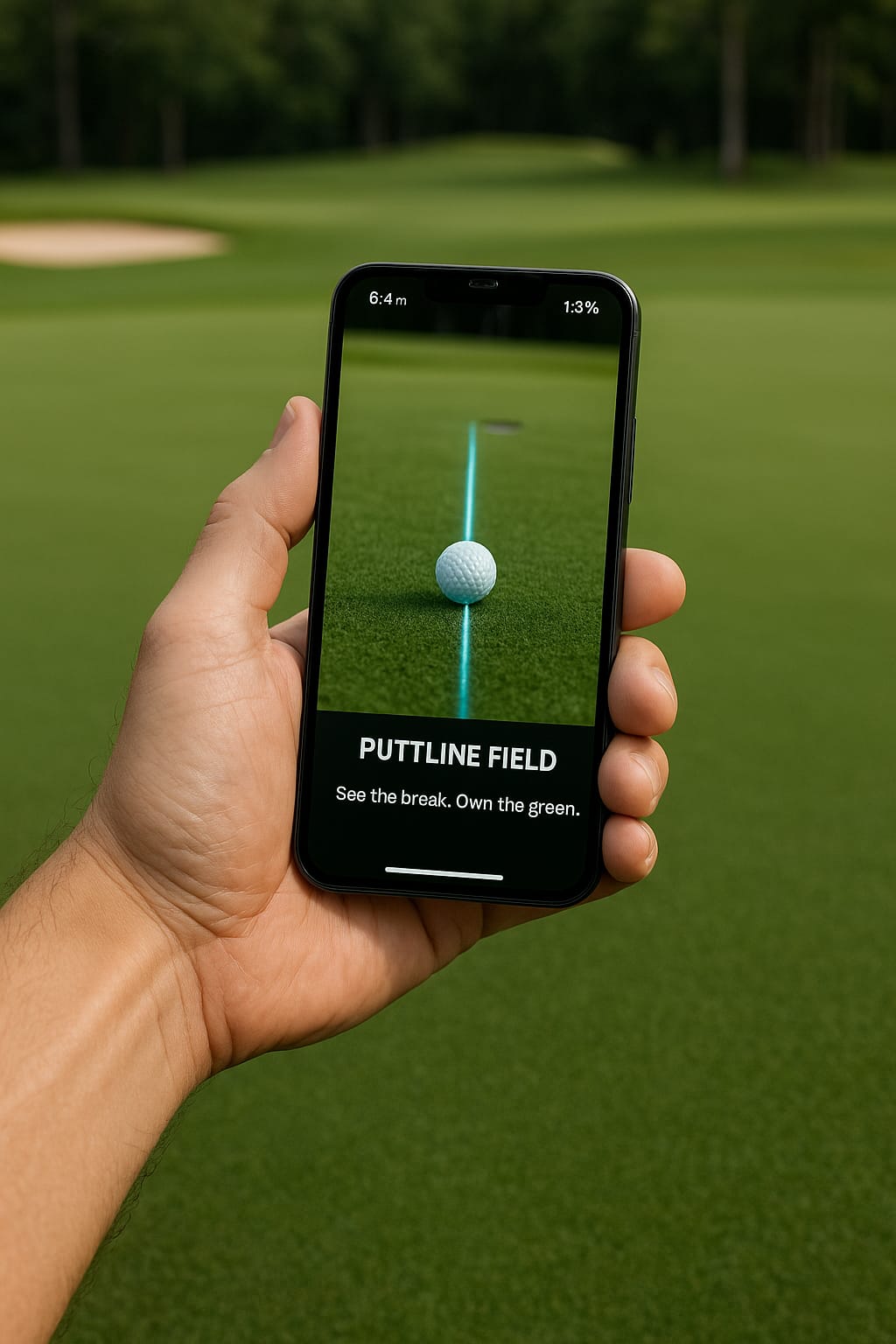 PuttLine preview on phone